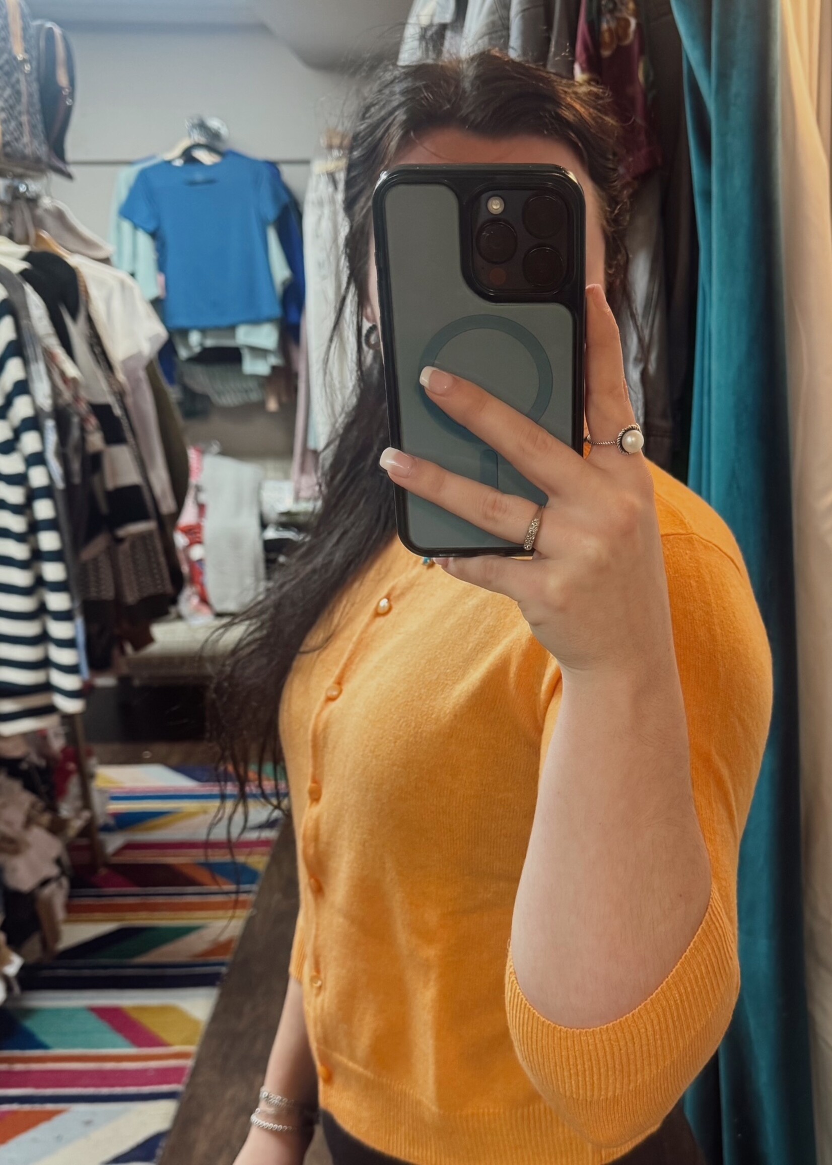 Autumn Cashmere Baby Cardigan- Mimosa