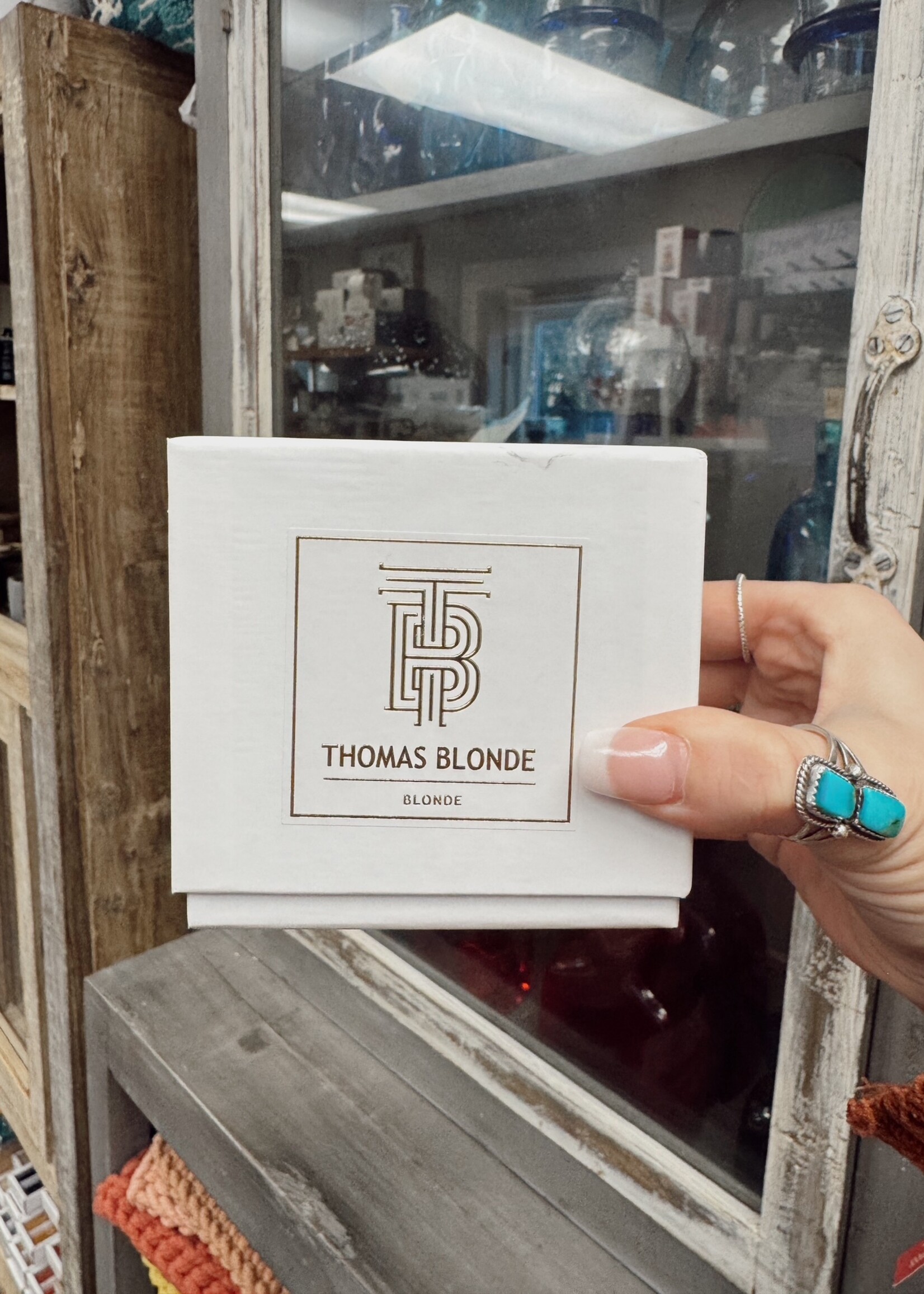 Thomas Blonde Boxed Candle & Match Set (Scents Option)