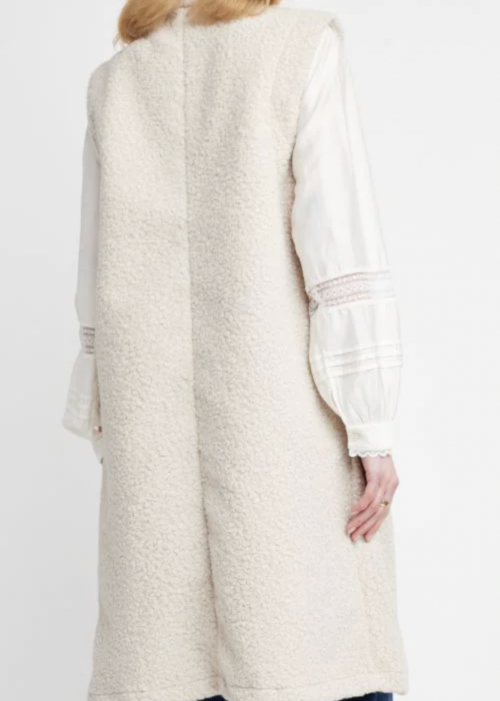 Self Contrast Julian 3/4 Vest Coat