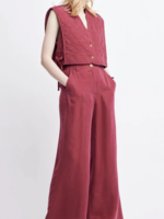 Self Contrast Rey Quilled Vest