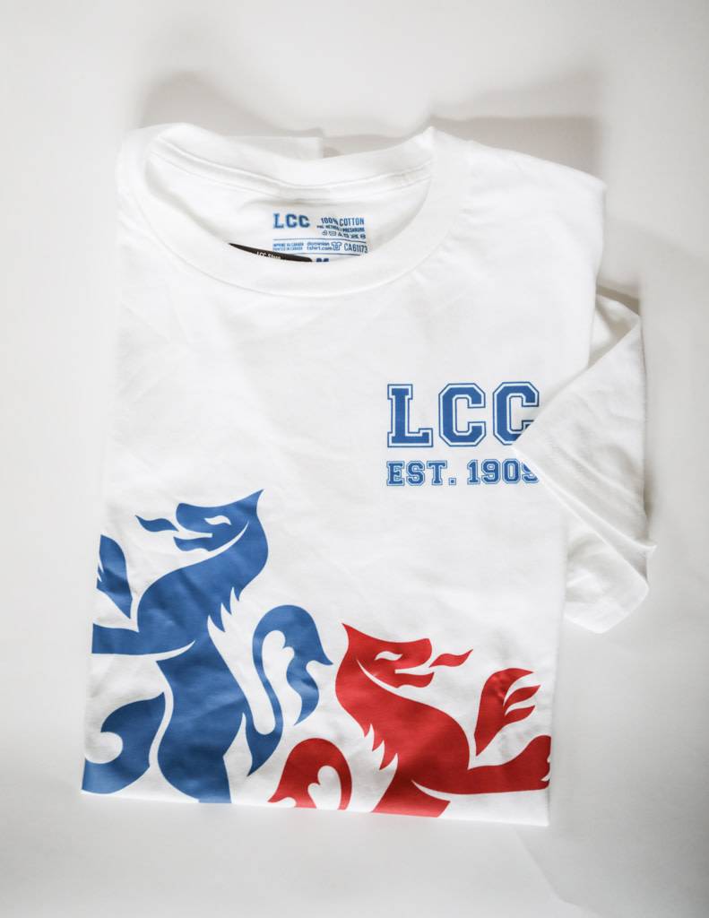 T-shirt Red/Blue Lion