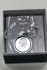 Engraved Silver Keychain