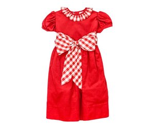 red cord dress