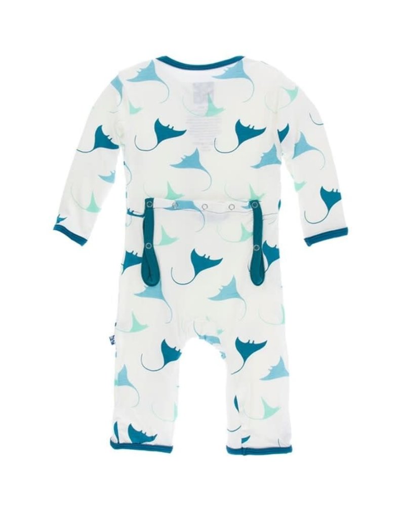KicKee Pants Print Coverall with Snaps