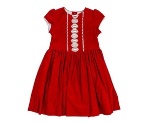 red cord dress