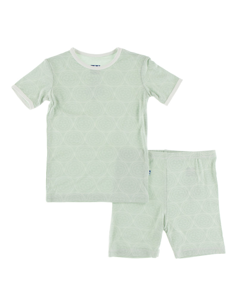 KicKee Pants Short Sleeve Piece Print Pajama Set with Shorts