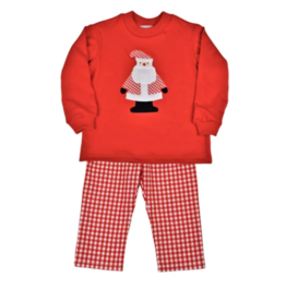 Funtasia Too Funtasia Too LS Tee/ Red Check Pants, Santa