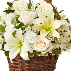 Classically White Basket