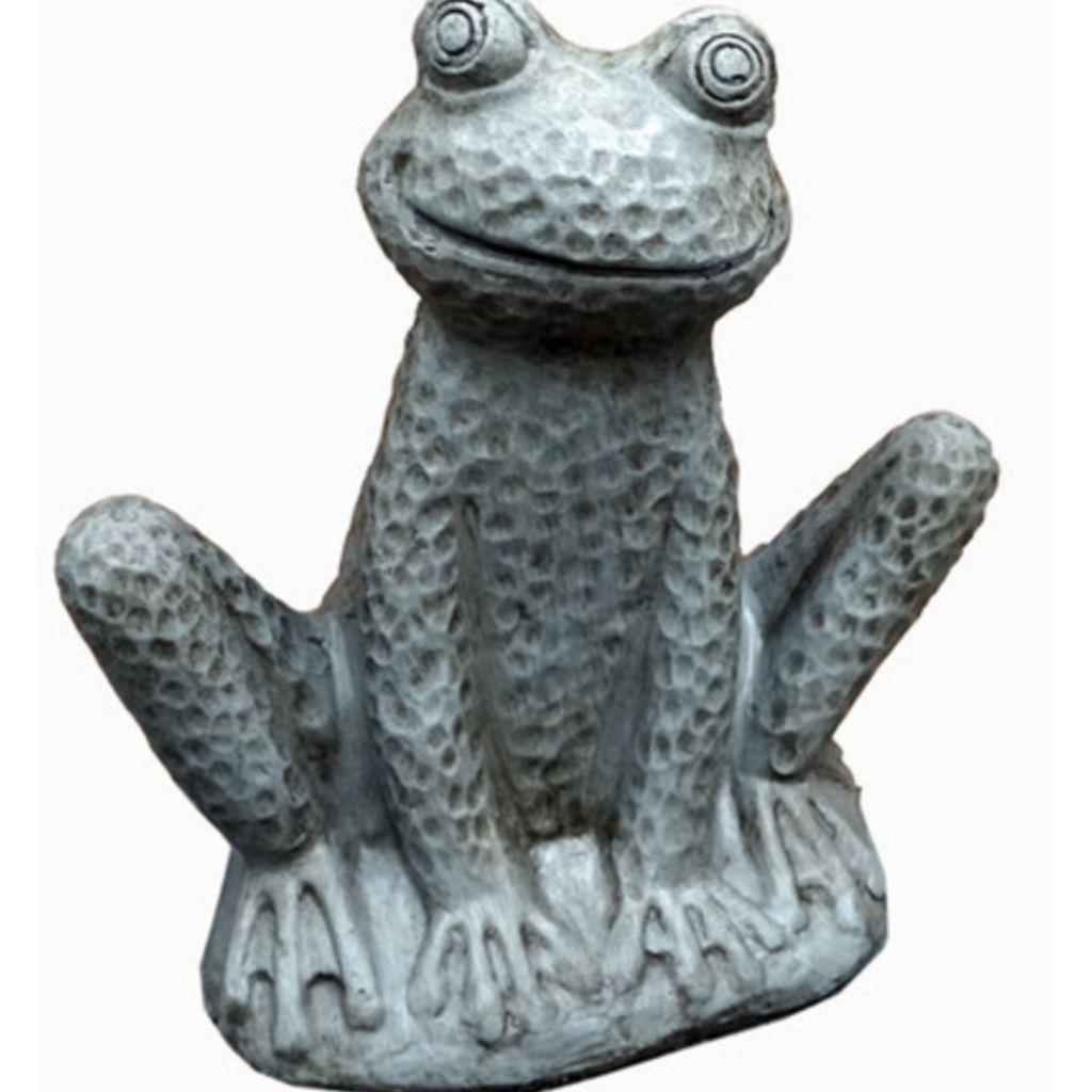 Statuary Sitting Dimples Frog 13"