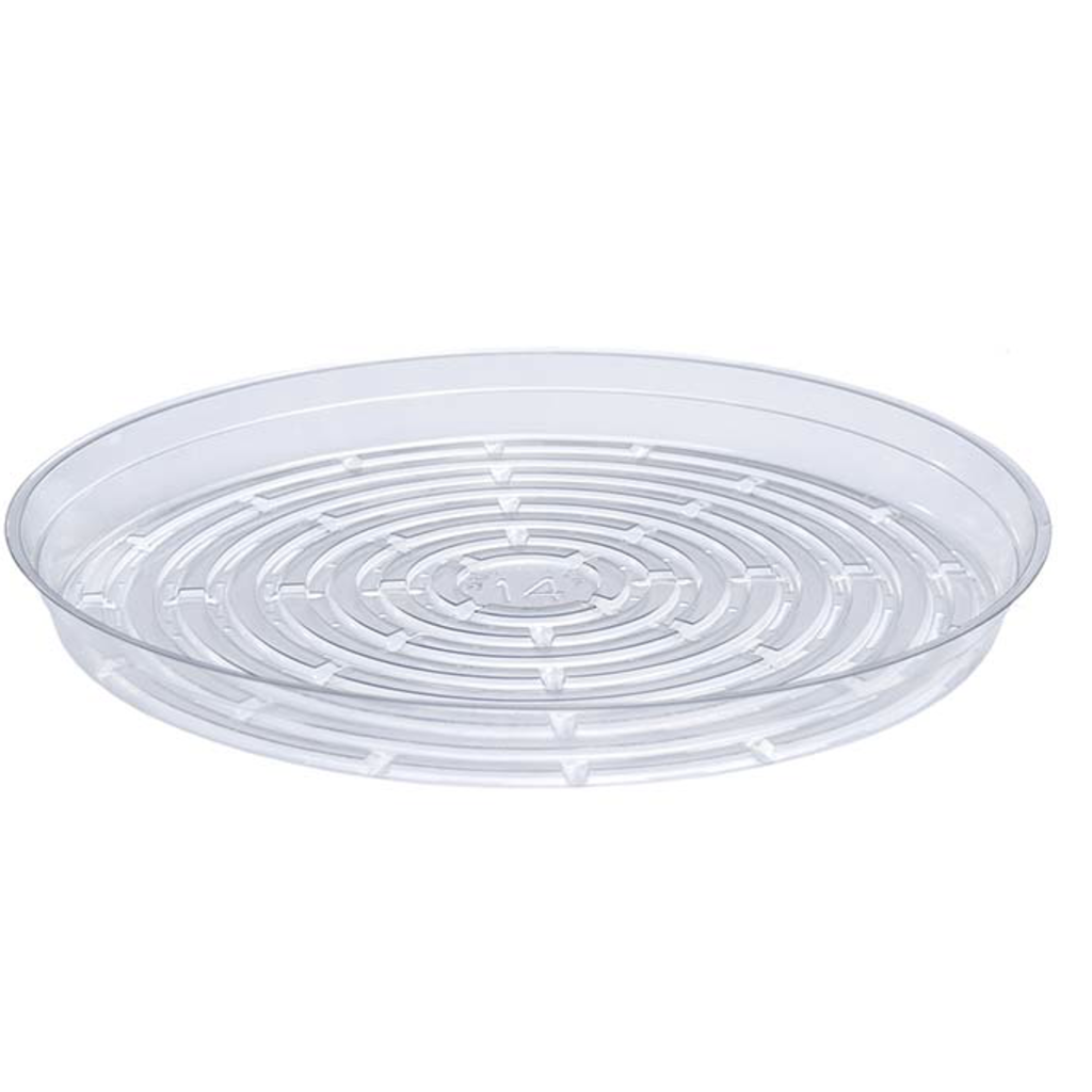 Clear Vinyl Saucer 12"