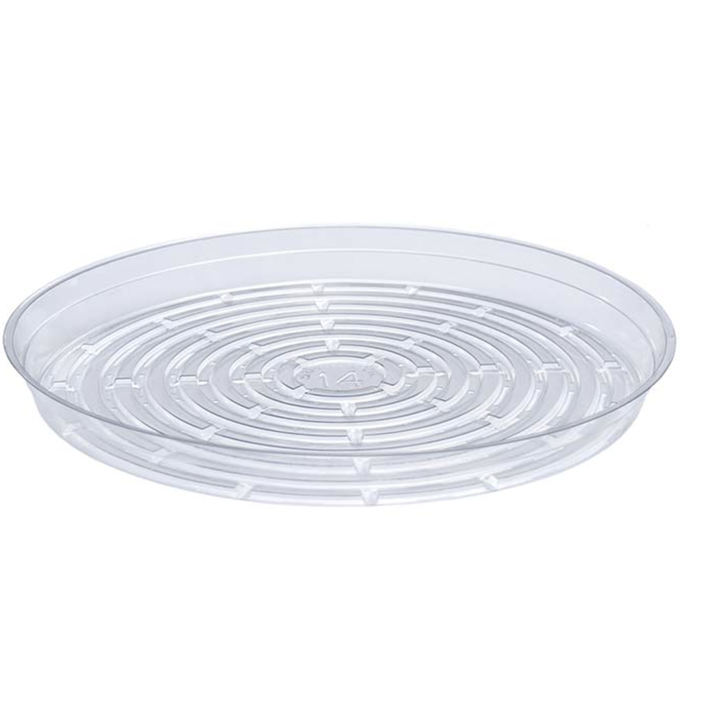 Clear Vinyl Saucer 10"