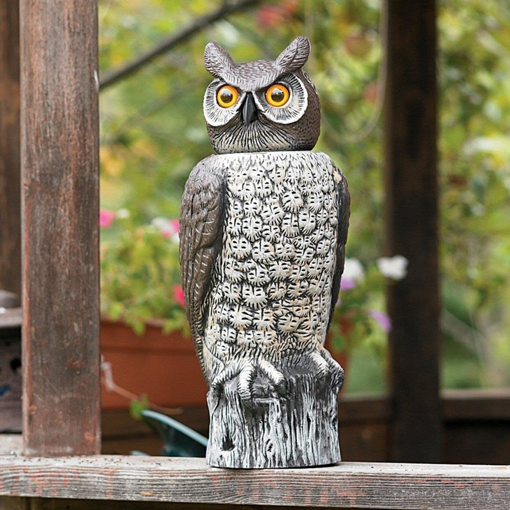 Owl Decoy, Rotating Head 16"