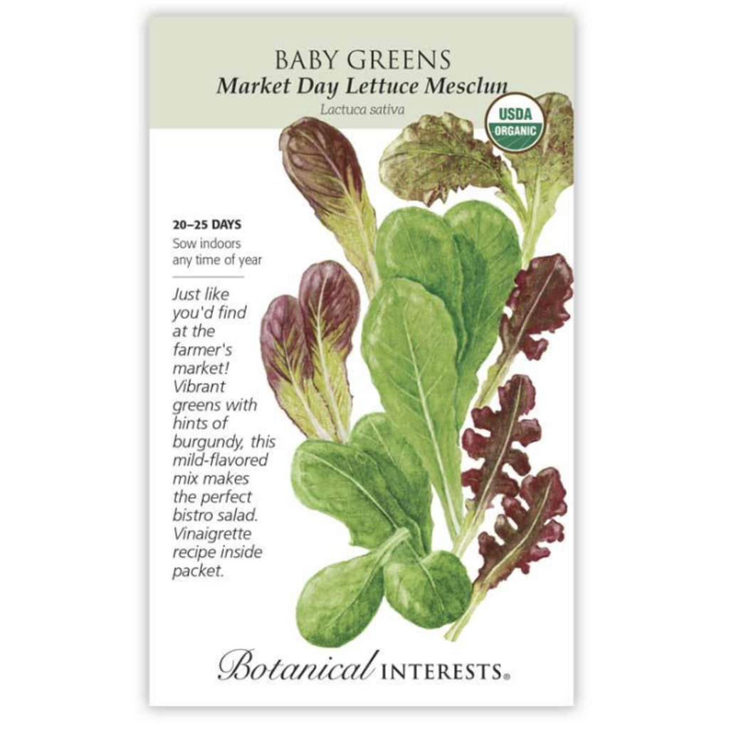 BI Seed, Baby Greens Lettuce Market Day Org