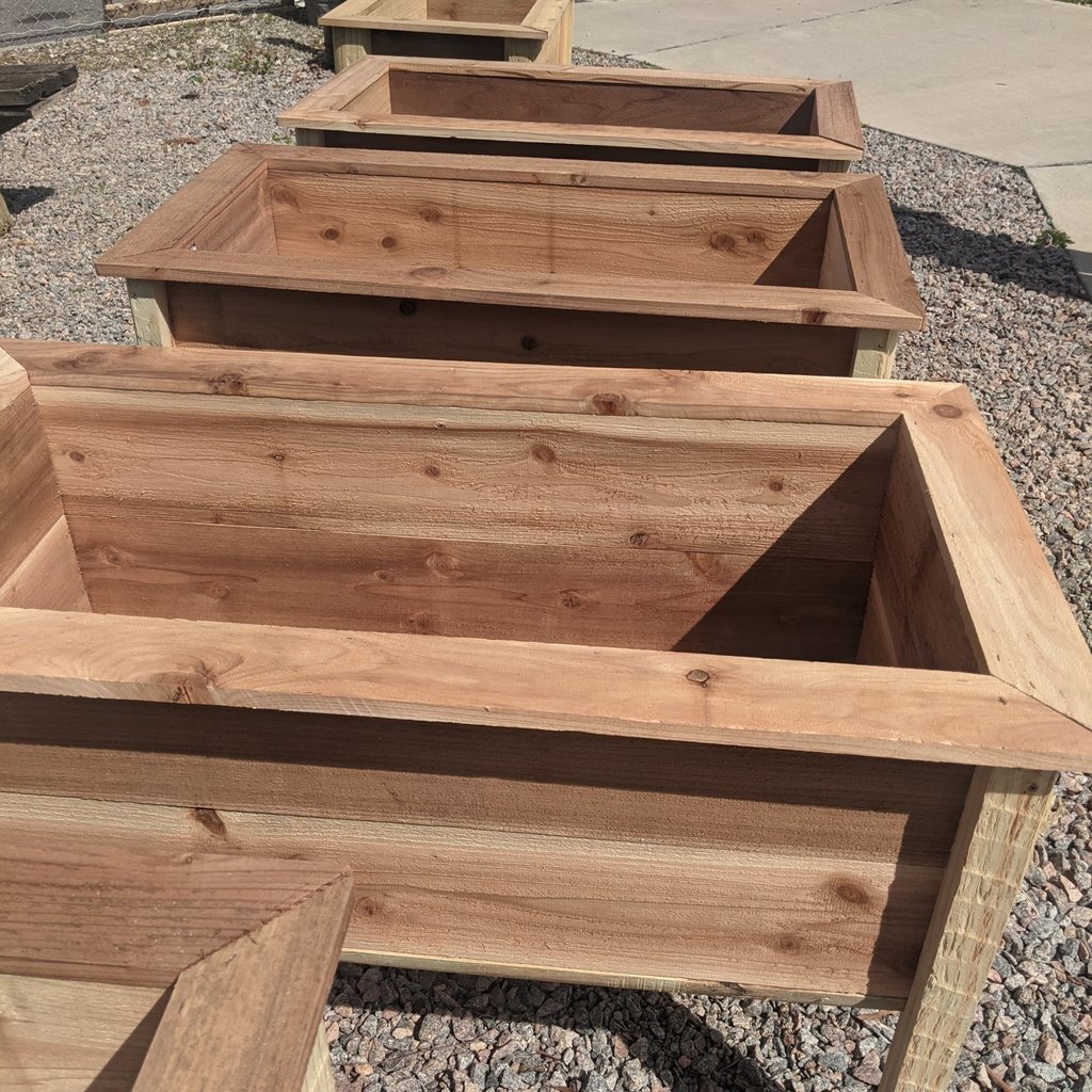 Raised Bed Planter Box Wooden 1' x 2' x 1'