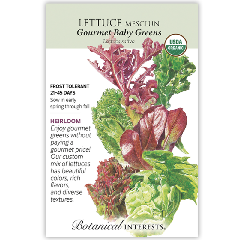 BI Seed, Lettuce Mesclun Gourmet Baby Org 4g
