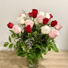 Two Dozen Mixed Roses