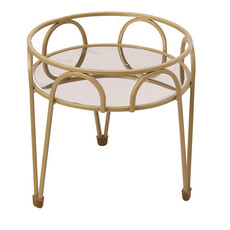 Plant Stand Gilded Gold 15"