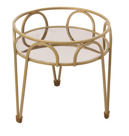 Plant Stand Gilded Gold 15"