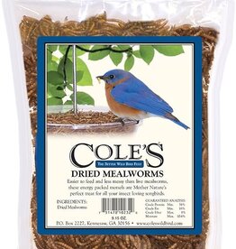 Cole's Dried Mealworms 3.52 oz.
