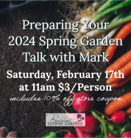 Class : Planning Your Spring Garden with Mark, Saturday Feb 17th @11am