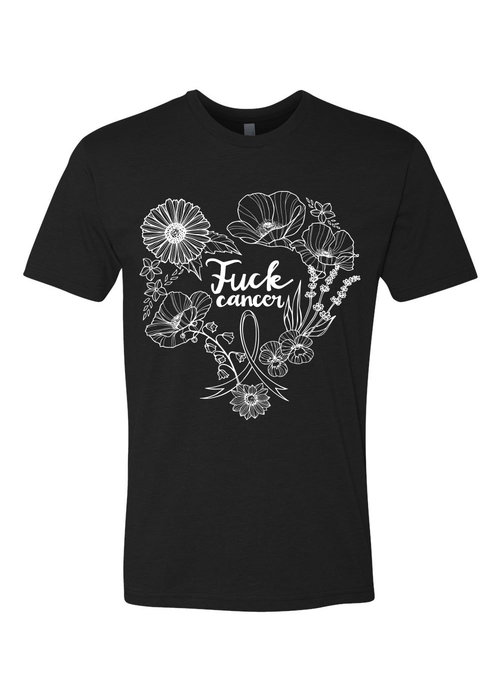 Mom's Custom Tattoo Fuck Cancer T-Shirt-Black