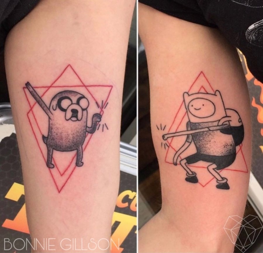 adventure time tattoo by Bonnie Gillson