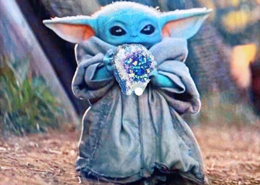 Baby Yoda Crystal Gem Jewelry