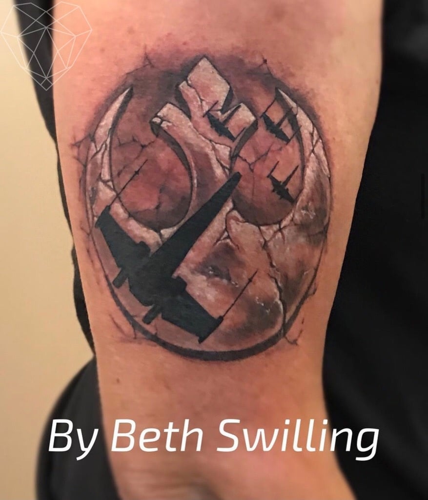 Rebel Alliance Tattoo by Beth Swilling