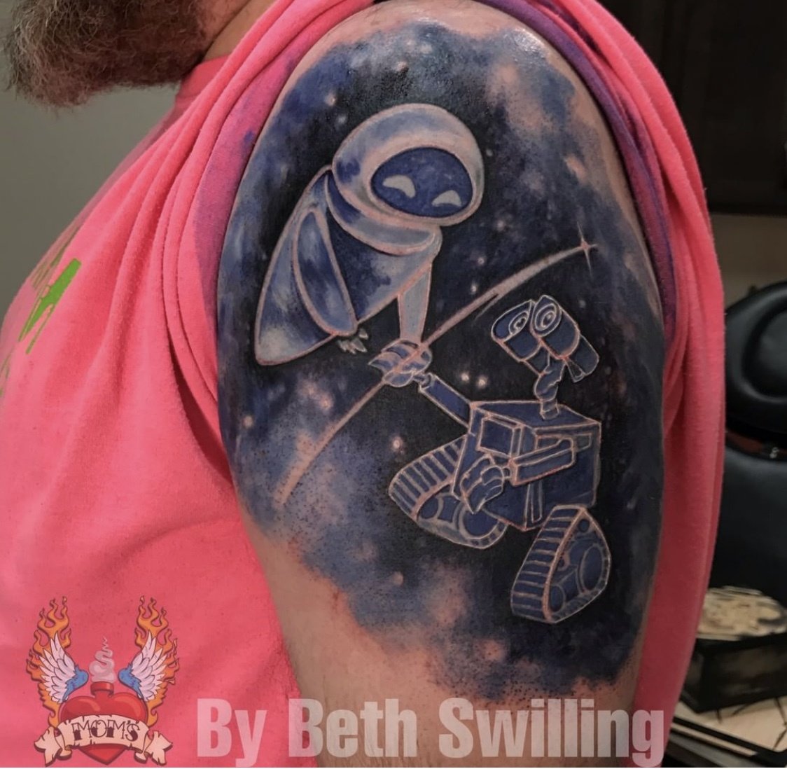 Eve and WALL-E Tattoo by Beth Swilling