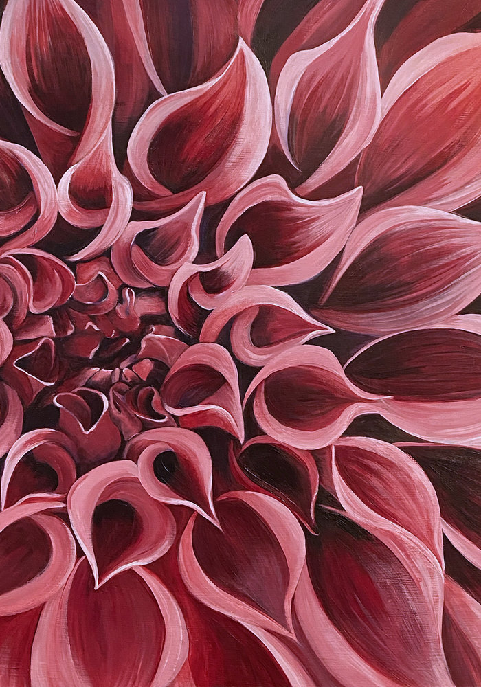 Dahlia painting - Beth Swilling