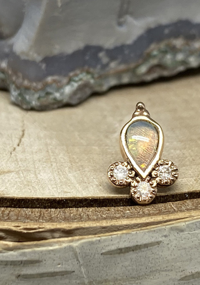Genuine white opal store