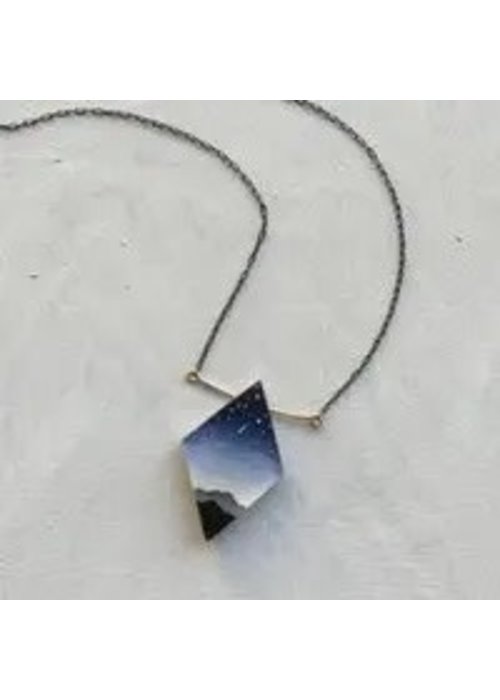 Fernworks Diamond Peaks Painted Necklace