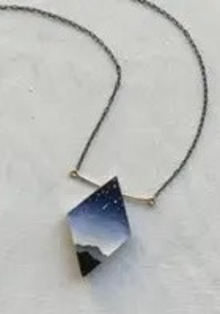Fernworks Diamond Peaks Painted Necklace