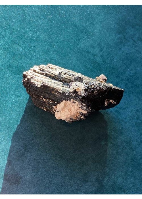 Scott's Rocks Black Tourmaline with minor Fluorite - Namibia