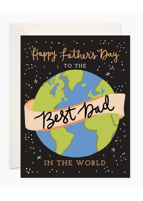 Bloomwolf Studio Best Dad in the World Greeting Card