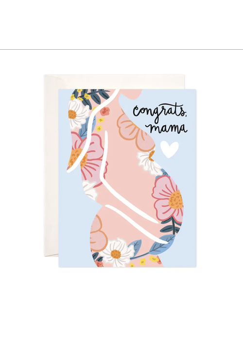 Bloomwolf Studio Congrats Mama Greeting Card