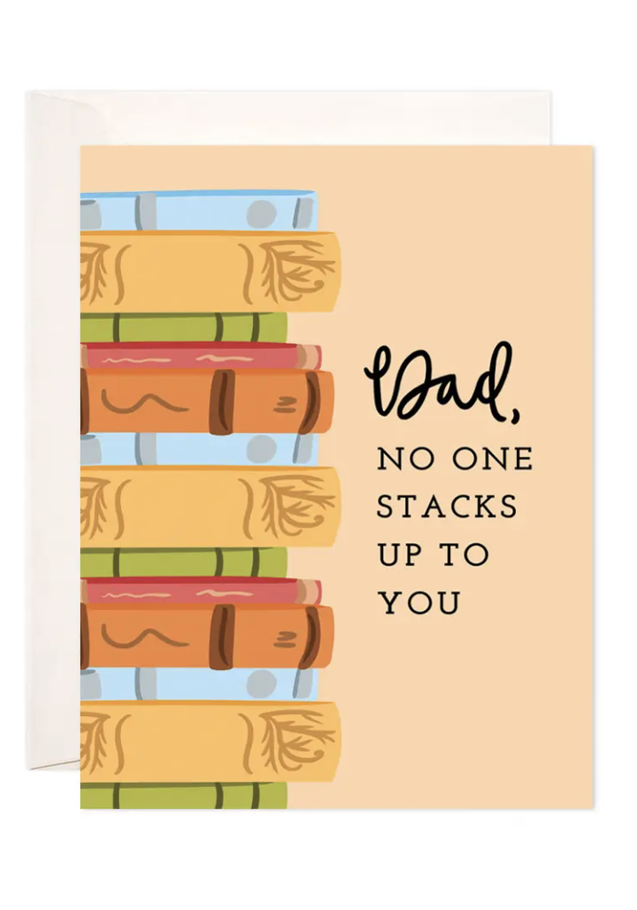 Dad Stacks Greeting Card - Father's Day Card