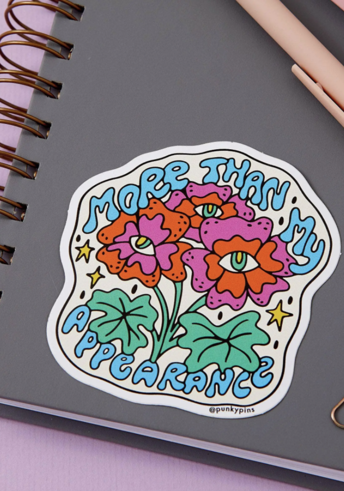 More Than My Appearance Vinyl Sticker