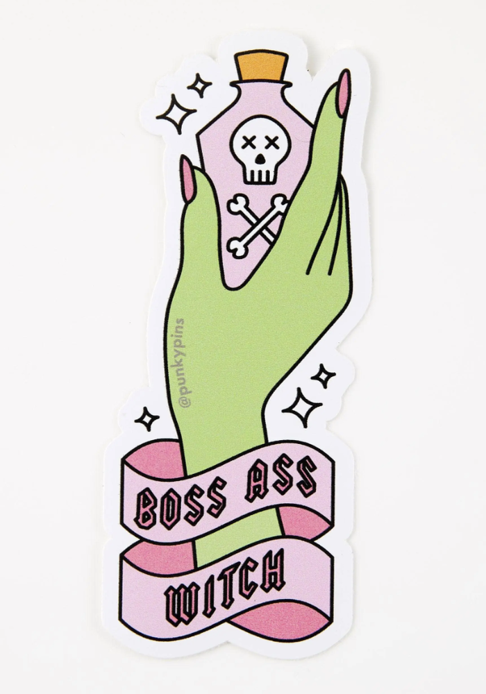 Boss Ass Witch Vinyl Sticker