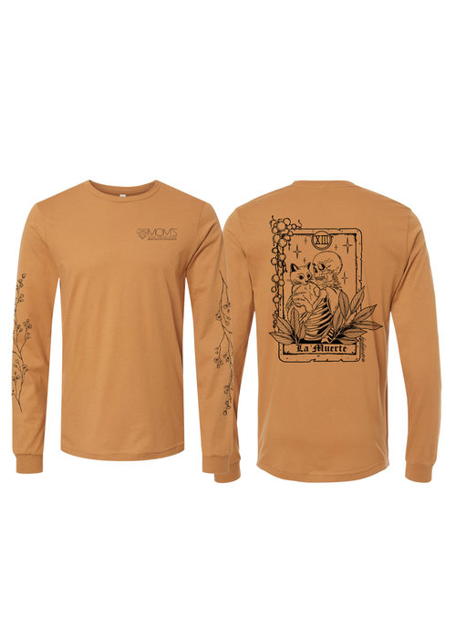 Long Sleeve Tee Shirt Toast Death Card -Design by Wrenn