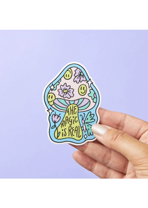 Punky Pins Magic Mushroom Vinyl Sticker