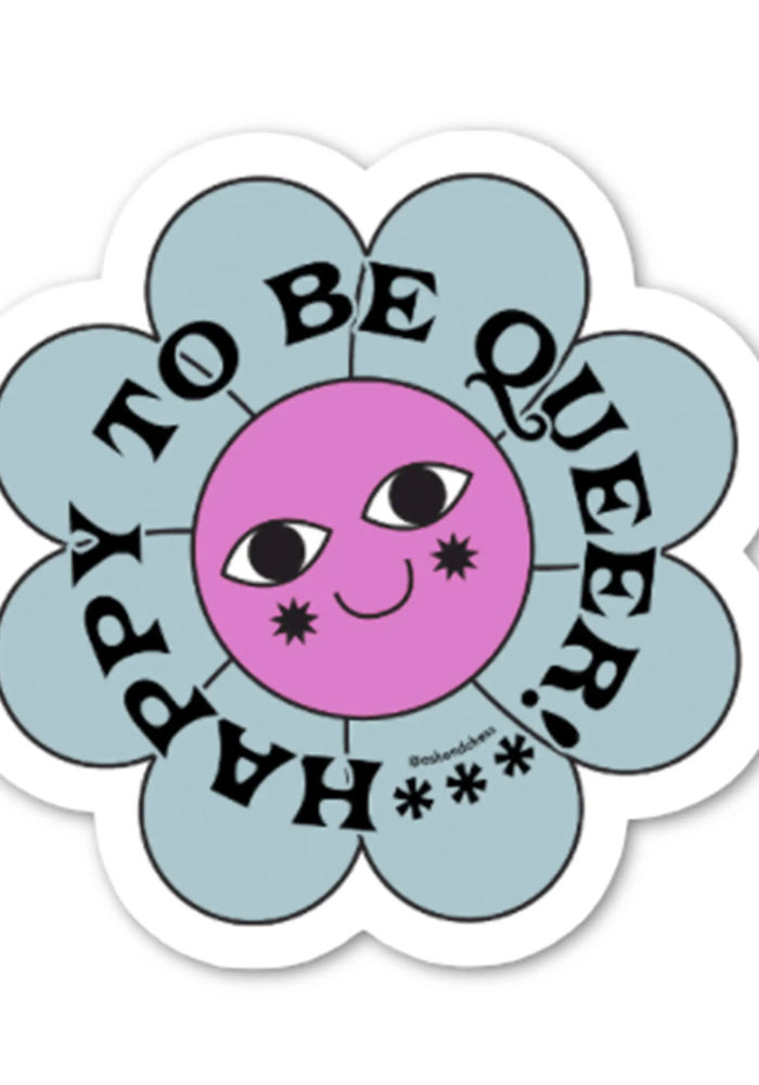 Happy To Be Queer Sticker