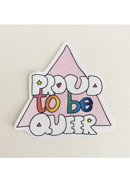 Ash + Chess Proud To Be Queer Sticker