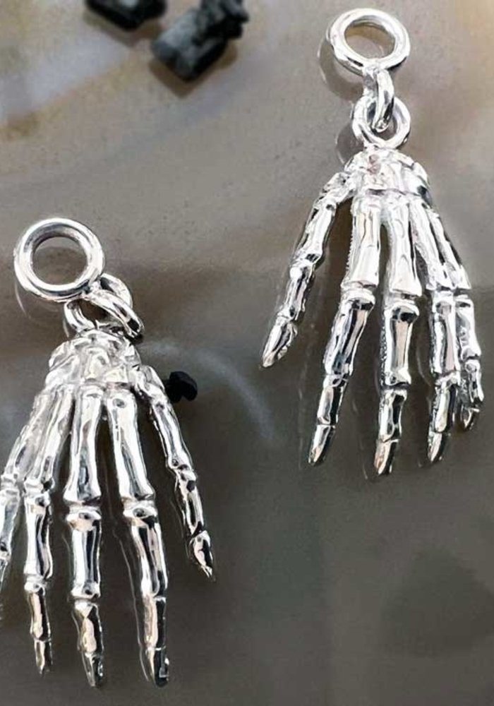 BVLA Crypt Keeper Left Hand Charm 14K White Gold 12mm