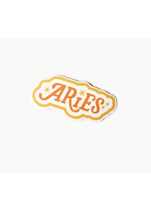 Have A Nice Day Aries Horoscope Clear Die Cut Sticker