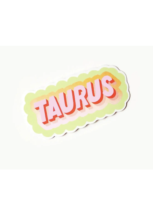 Have A Nice Day Taurus Horoscope Clear Die Cut Sticker