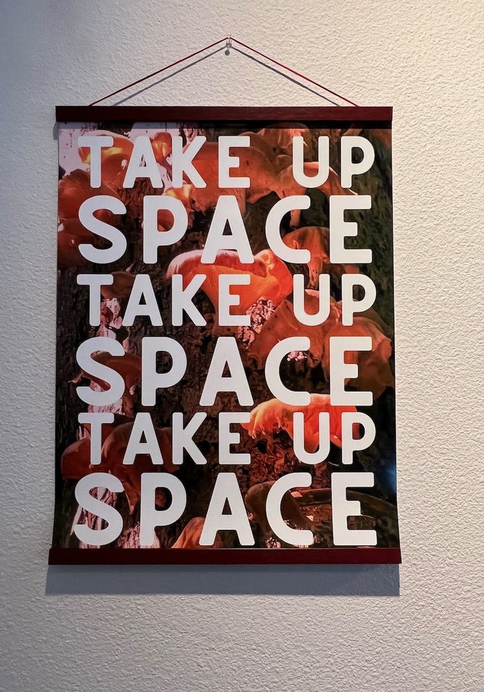Inspirational Poster "Take Up Space" by Shandra 18x24