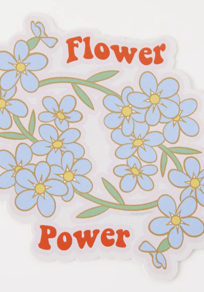Flower Power Vinyl Sticker