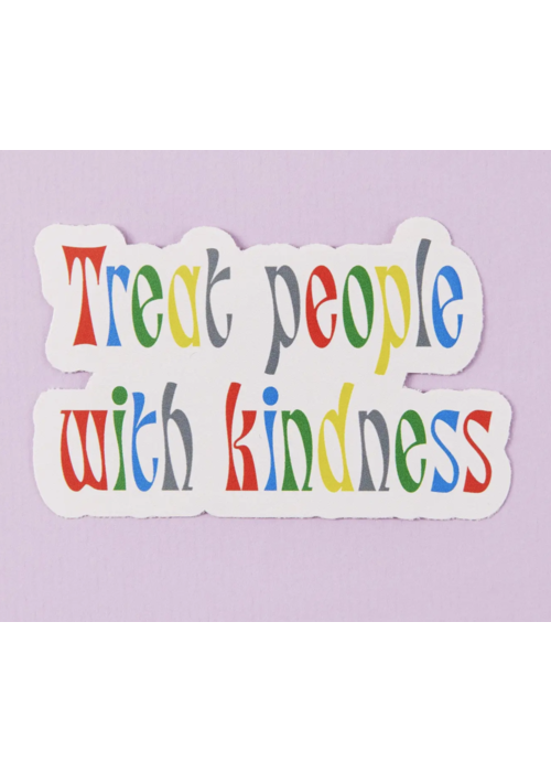 Punky Pins Treat People With Kindness Vinyl Sticker