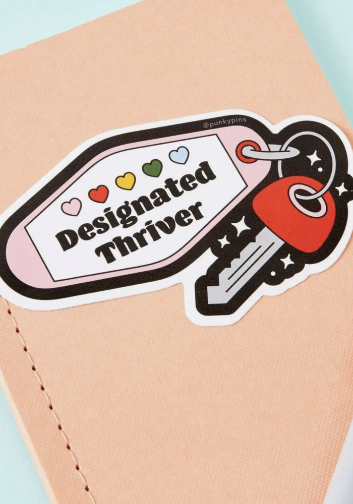 Designated Thriver Vinyl Sticker